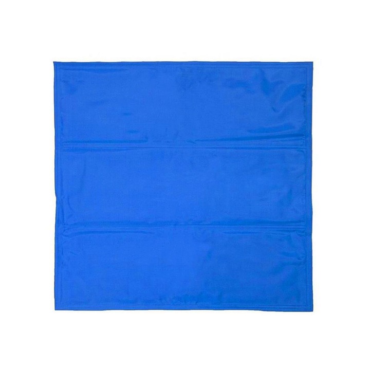 Saltea racire animale companie, Poliester, 90x50 cm, Albastru