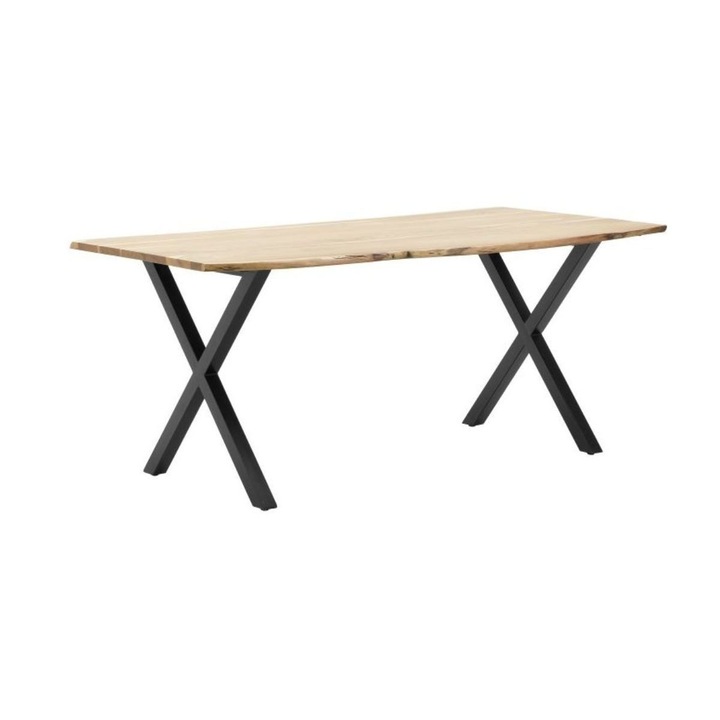 Masa dining, bucatarie, din lemn stratificat cu picioare metalice, M2 180x90x77 cm