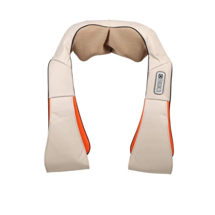 Масажор за рамене и шия, Масаж в областта на шията, за отпускане, но и мускулни болки, крем - портокал