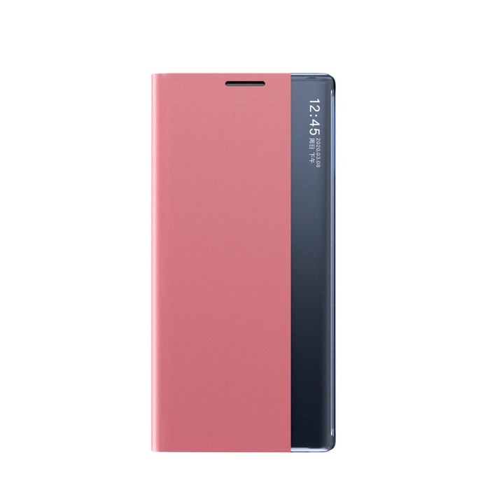 Husa Sleep Stand Case compatibila cu Samsung Galaxy S23 Pink