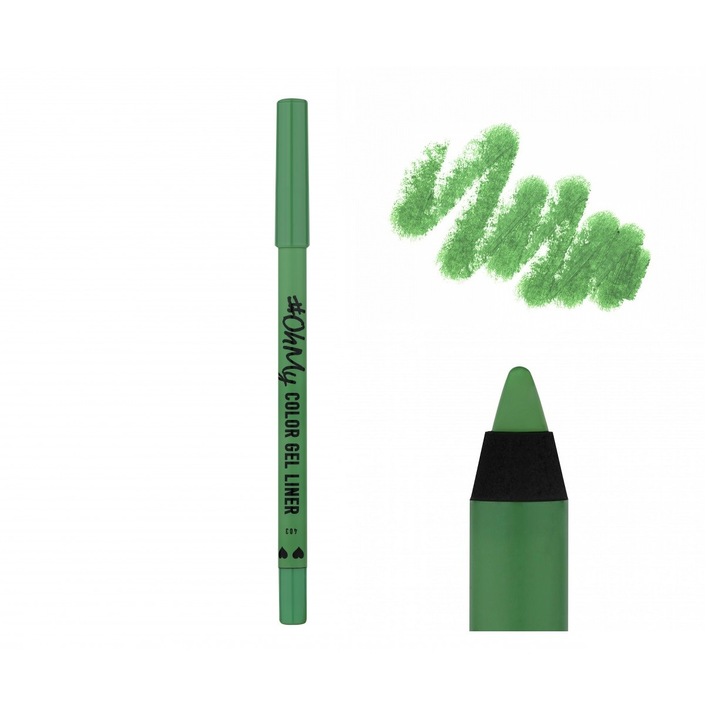 Szemceruza Oh My Color Gel Liner No. 403, Lamel, 1,4 g, zöld
