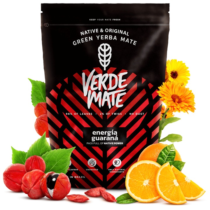 Чай Verde Mate Green Energy Guarana Yerba Mate, Билки, 0.5 кг
