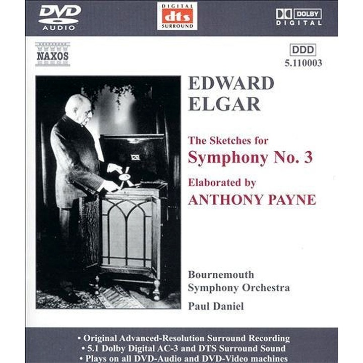 Edward Elgar - The Sketches for Symphony No. 3 - DVDA