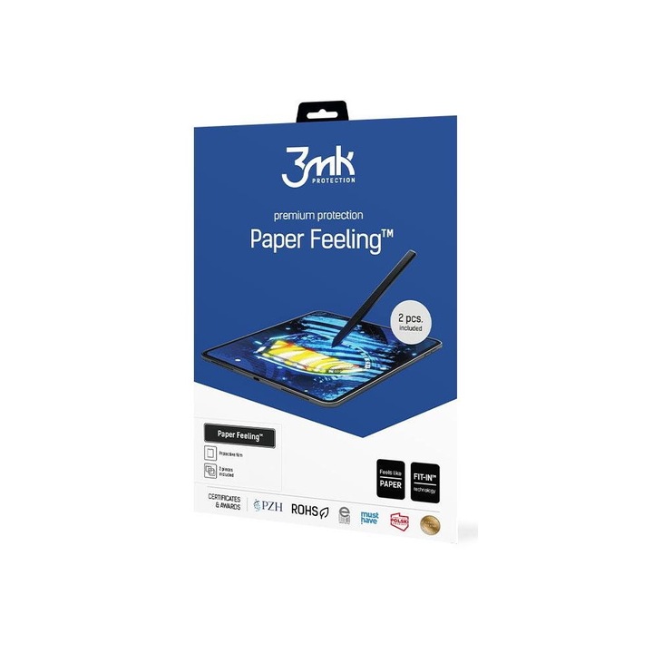 Защитно фолио за Samsung Galaxy Tab S7 Plus, 3mk Protection, 13 инча, Прозрачно