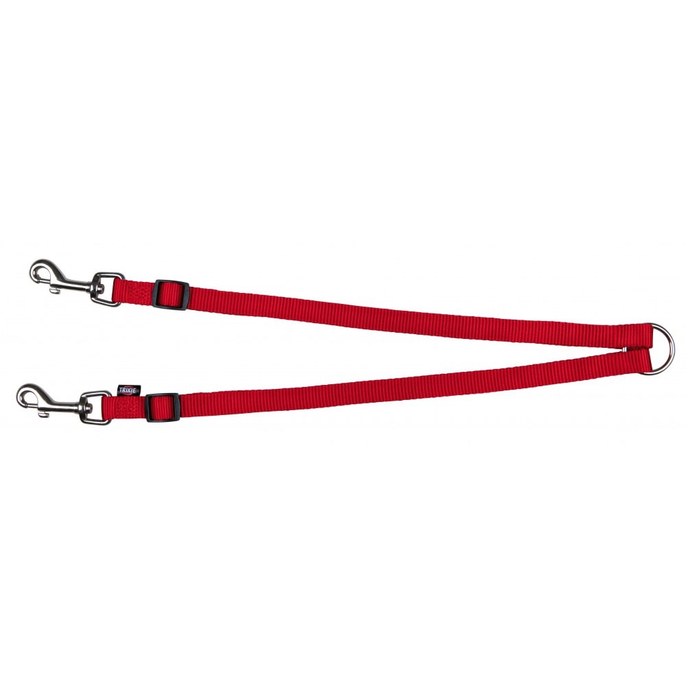Lesa Trixie Dublu Premium Coupler 40-70 cm/15 mm Rosu 20113