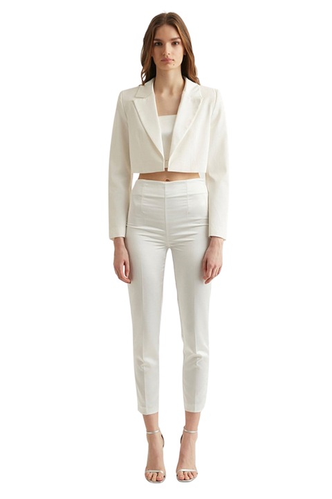 Pantaloni satin cu talie inalta, Trendyol.