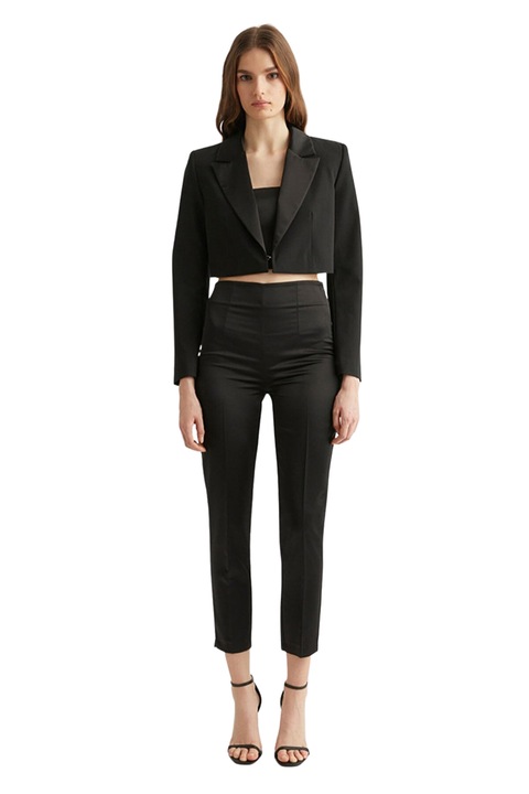 Pantaloni satin cu talie inalta, Trendyol