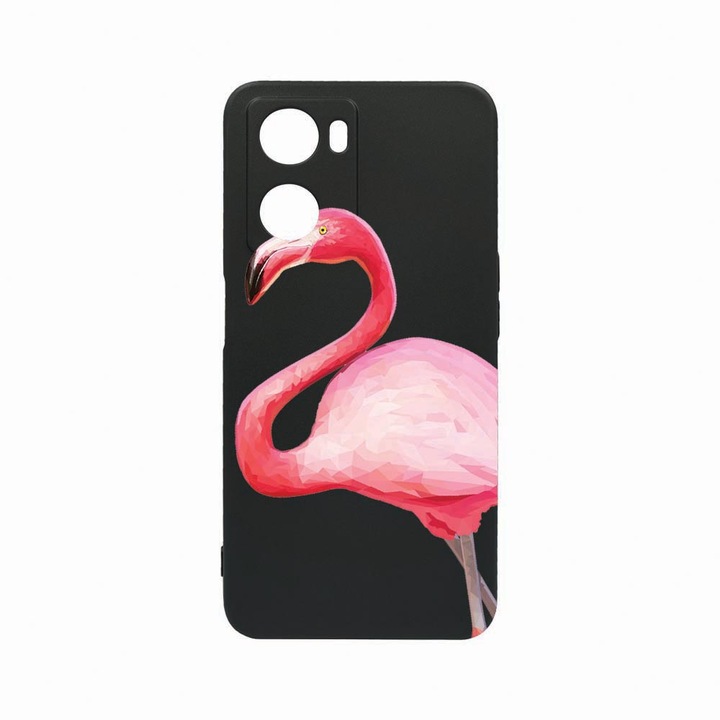 Husa BestCase® SLIM SIlicon 0.8MM, Compatibila Cu OPPO A57 5G, Flamingo, Rezistenta la uzura, Protectie Camera, c-B 55