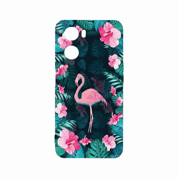 BestCase® telefontok, OPPO A77 / A77s, Flamingo, Kamera védő, Black Silicon Series, c-B 247
