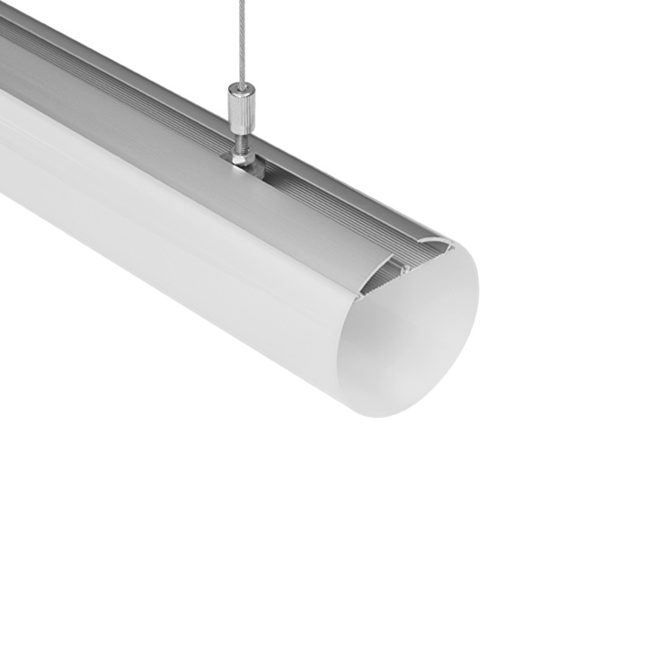 Profil pentru benzi LED, Cilindru suspendat/aplicat, LMX-30, LED Market®, Lungime 3m