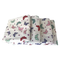 Set 4 scutece Deseda 70x70cm din finet Deseda Alb-roz