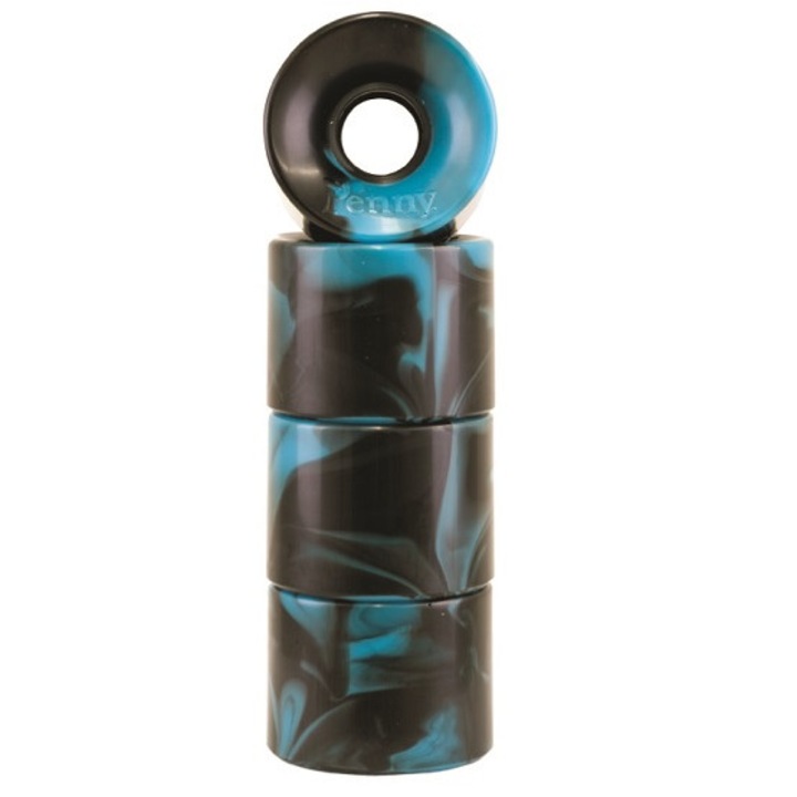 Roti Penny swirl cyan/black 59mm 4 buc