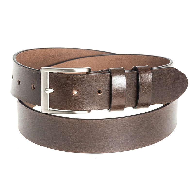 Curea maro din piele naturala, pentru barbati Amalfi, marimea 115, model A2M