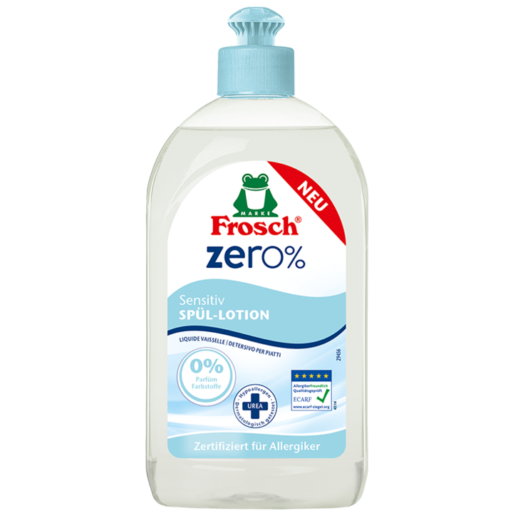 Frosch Zero% Sensitive mosogatószer, 500ml