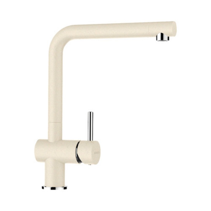 Едноръкохватков кухненски смесител Epos, висок кран, керамичен патрон, Crystalite Moonstone