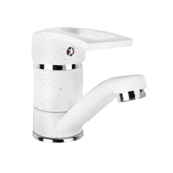 Смесител за кухня TRENDY'S, среден кран, бял гранит