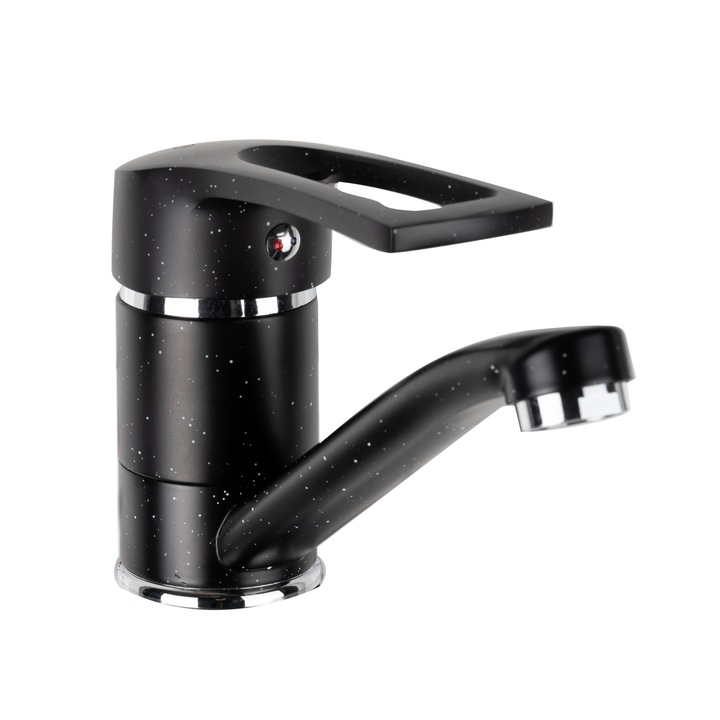 Смесител за кухня TRENDY'S, среден кран, черен гранит