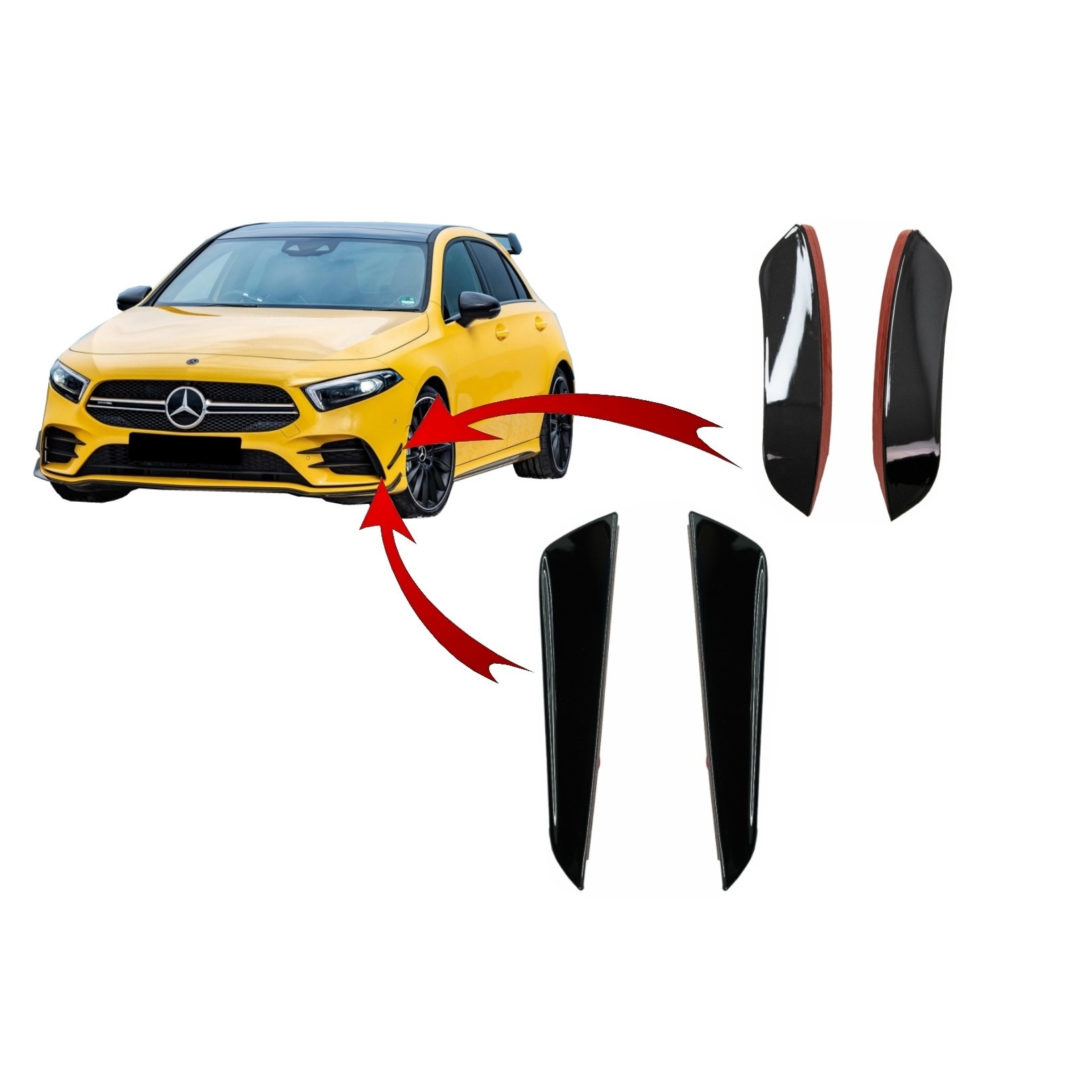 Adatto A Per MERCEDES S Classe Tuning Verniciato Spoiler Becquet - Foto 9