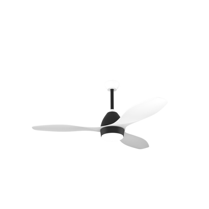 Lustra inteligenta cu ventilator Immax NEO LITE FRESCO SMART, 18W, Tuya, WiFi, Alb/Negru