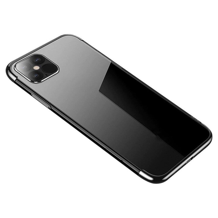 Кейс Clear Color cover с метална рамка Samsung Galaxy S22+ (S22 Plus) черен