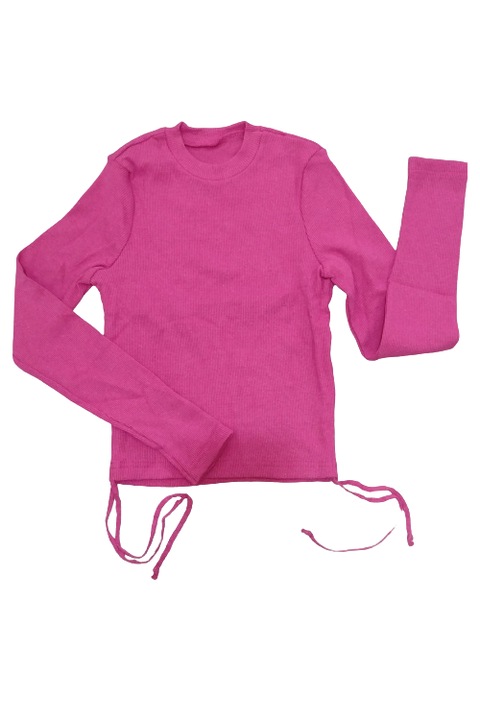 Bluza, model cu snururi laterale, One size, Crem, One Size