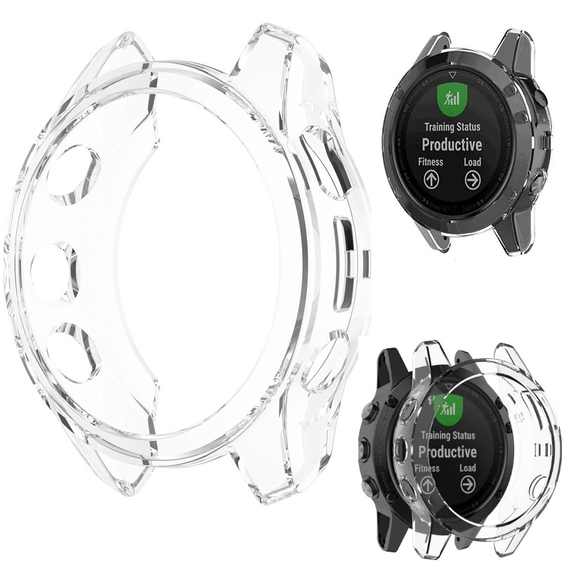 Кейс, За Garmin Fenix 7X, Гъвкав, Силикон, Безцветен - eMAG.bg