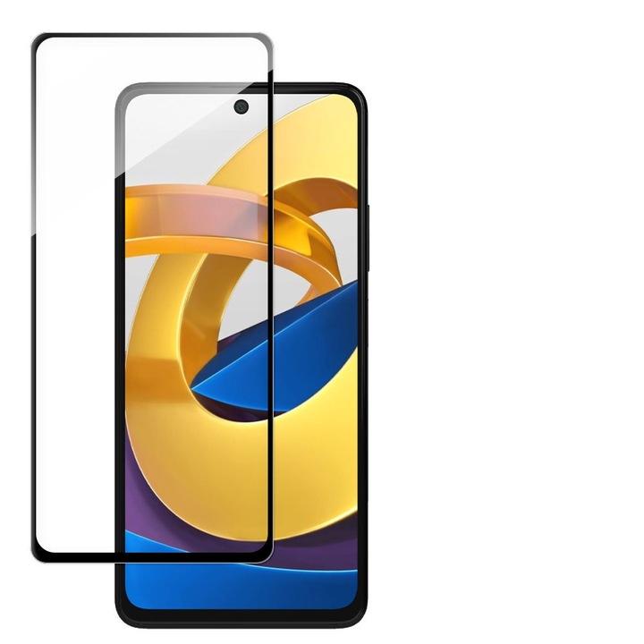Üvegfólia, Wozinsky, Teljes képernyő, 9H, Kompatibilis a Xiaomi Poco M4 Pro 5G telefonnal, Átlátszó