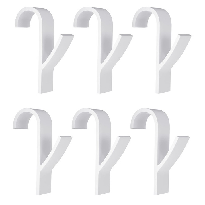 Set cuiere, YIJBAO, 6 bucati, ABS, Alb