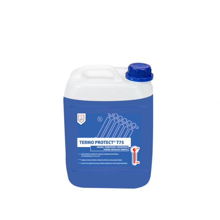 Antigel concentrat -60°C pentru instalatii termice, Termo Protect T75, 5kg