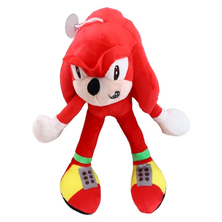 Плюшена играчка Sonic Knuckles, NO432, 17 см, Многоцветна