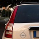 Sticker decorativ perete, auto si geam, Opel bomba, Gri, 19 cm