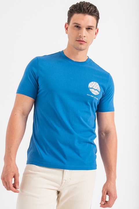 Mustang, Alex póló logós részlettel, Fehér/Kék