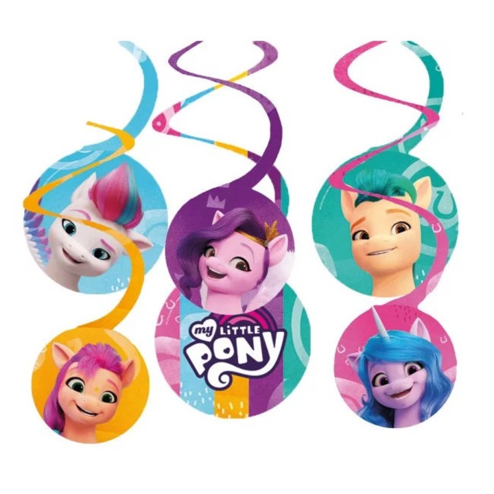 Моето малко пони Панделка декорация цветен комплект от 6 части