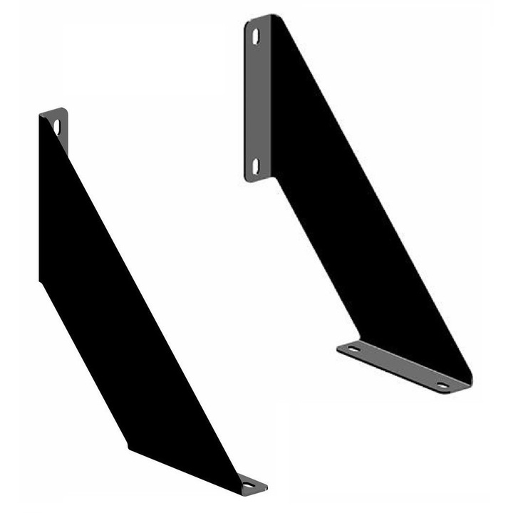 Set 2 Suport raft metalic model 1, 18x18 cm, otel, negru