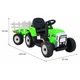 Tractor cu remorca electric, 6V/4,5Ah, 25W, roti plastic, 112 x 40 x 43 cm, greutate suportata 25 kg, Verde