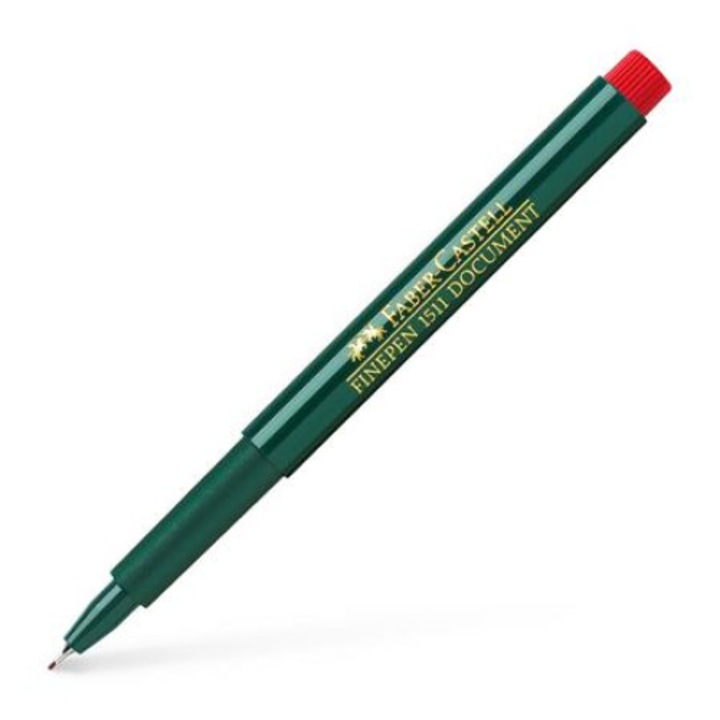 FABER-CASTELL "Finepen 1511" Tűfilc, 0,4 mm, piros