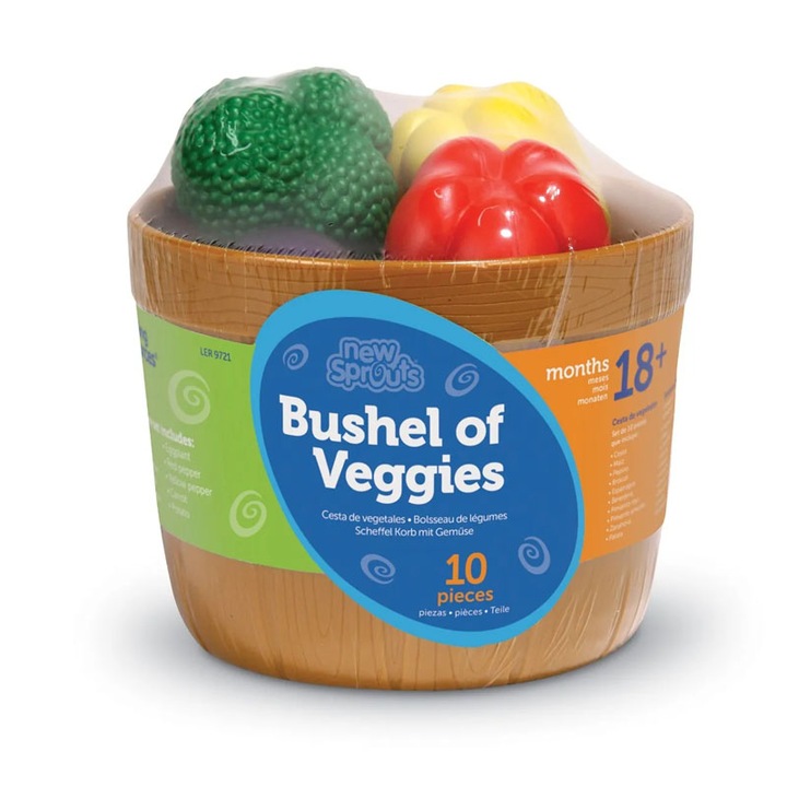 Learning Resources Zöldségek vödörben gyerekkészlet, LER 9721, többszínű