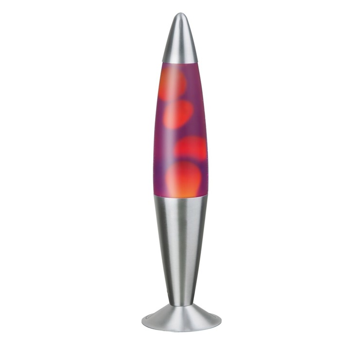 Декоративна лампа Lava Lollipop2, E14, 25W, оранжево-лилава
