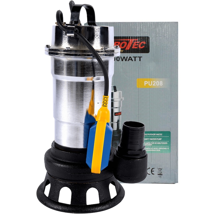 Pompa apa murdara din inox Micul Fermier SWP-750-50F PU208 cu plutitor