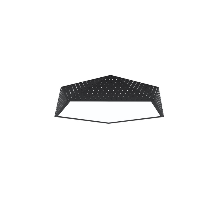 Lustra inteligenta Immax Neo Brilliant, Immax, Metal/Plastic, LED, Zigbee 3.0, 45 W, 60 cm, Negru