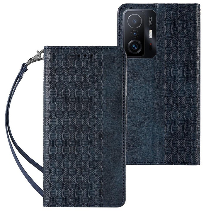 Carcasa Magnet Strap Case compatibila cu Samsung Galaxy A13 5G, Albastru