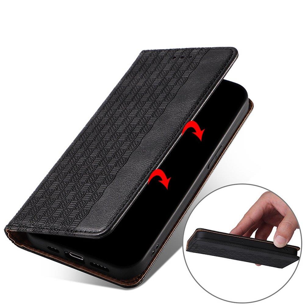 Husa cu snur pentru Xiaomi Redmi Note 11 Pro, Hurtel, Tip carte, Magnet, Buzunar card, Piele, Negru
