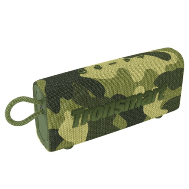 Boxa portabila, Tronsmart, Wireless, Bluetooth 5.3, Impermeabil, IPX7, 10W, Verde camuflaj