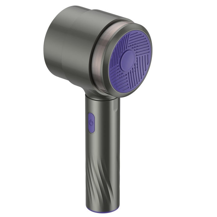 Aparat de curatat scame, Amtok, 6 Lame rotative, 7500 rotatii/min pentru indepartare eficienta, potrivit pentru toate tipurile de haine, Otel inoxidabil, Negru/Mov