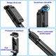 Selfie Stick 3 az 1-ben, Vaxiuja, Bluetooth, levehető távirányító, teleszkópos, 101 cm, állítható dőlésszög és 360°-os elforgatás, Állvány, Telefontartó, Fekete
