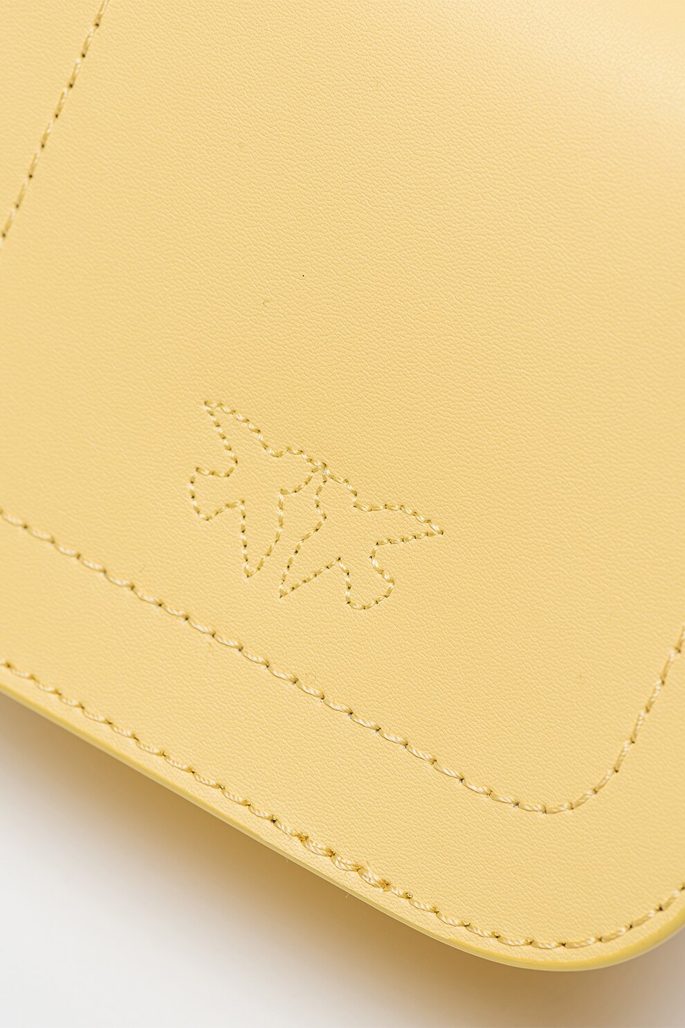 Pinko, Geanta crossbody de piele Love Bell, Galben pai eMAG.ro