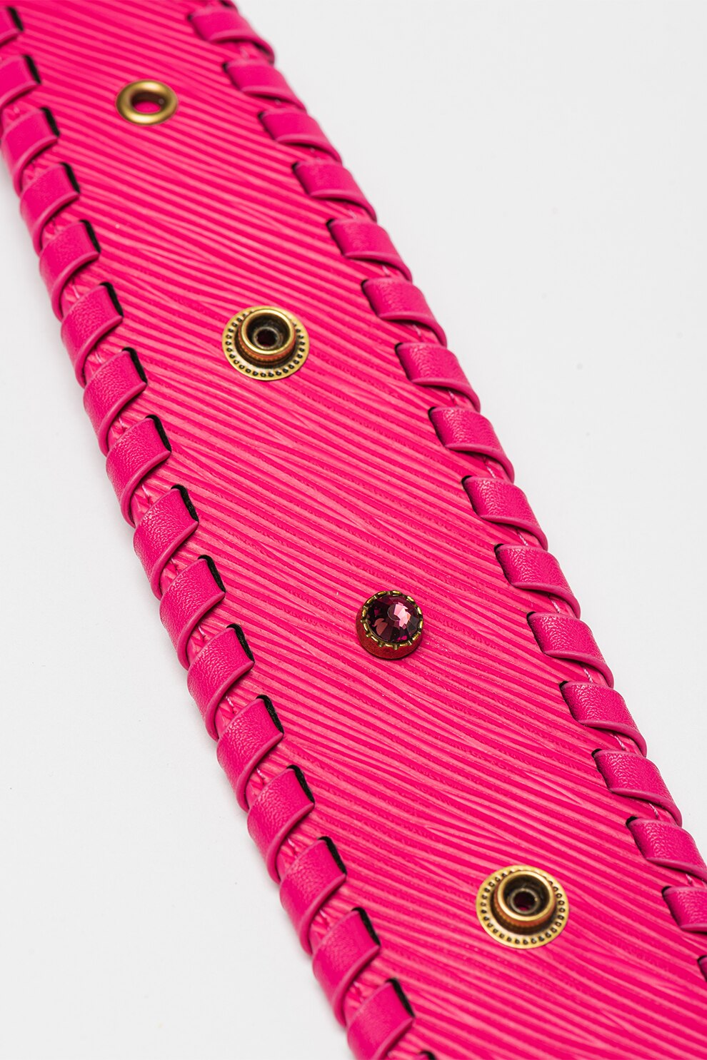 Pinko, Geanta crossbody mica din piele Love Click Exagon, Fucsia eMAG.ro