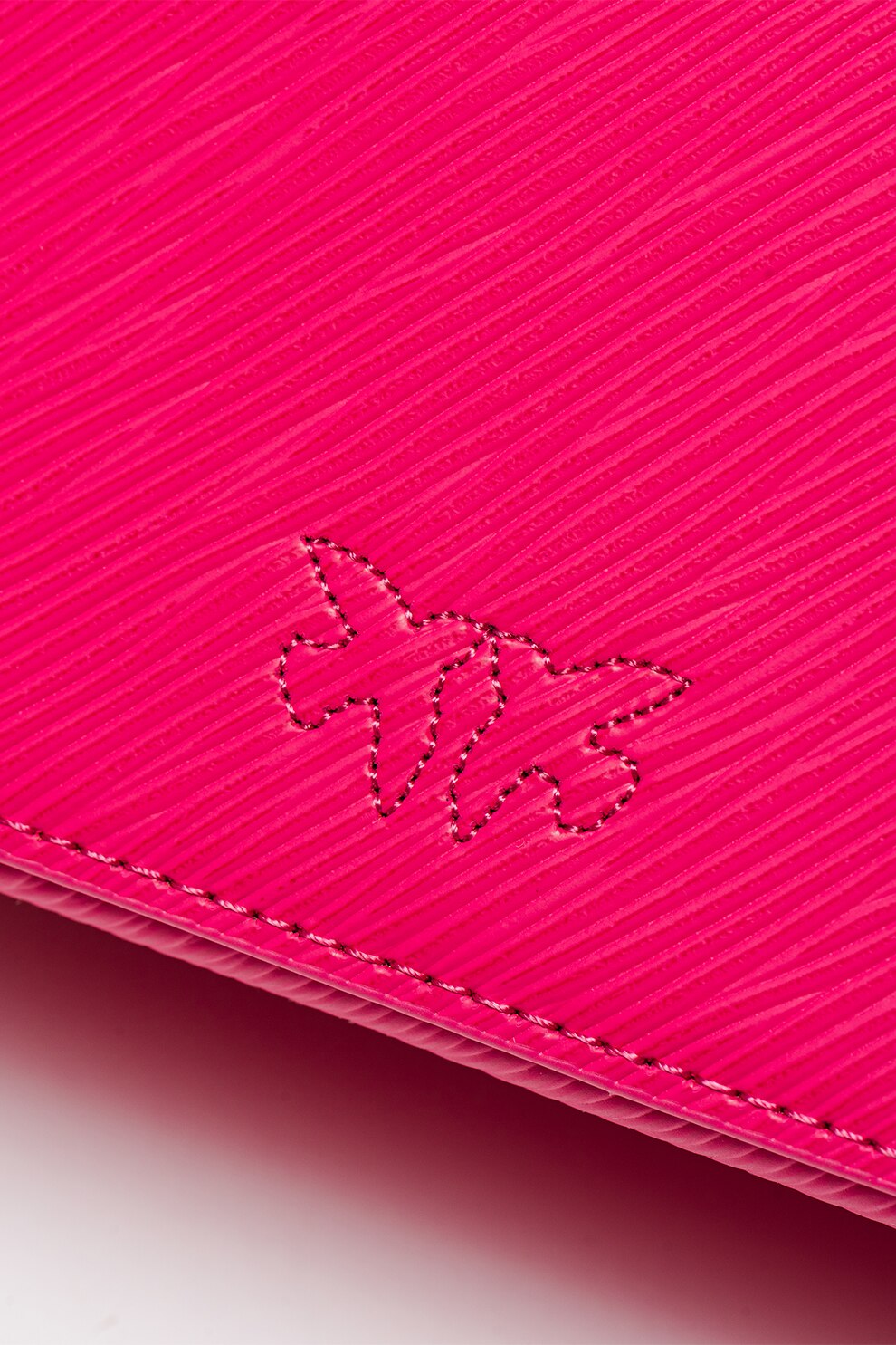 Pinko, Geanta crossbody mica din piele Love Click Exagon, Fucsia eMAG.ro