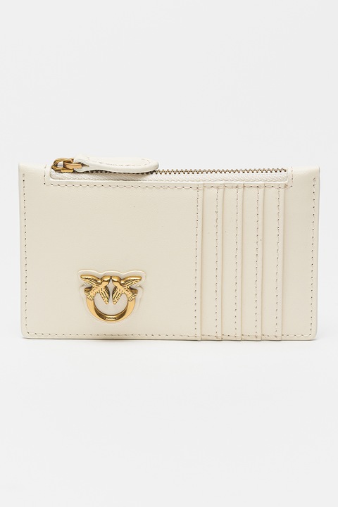 Pinko, Portcart de piele Airone, Alb murdar
