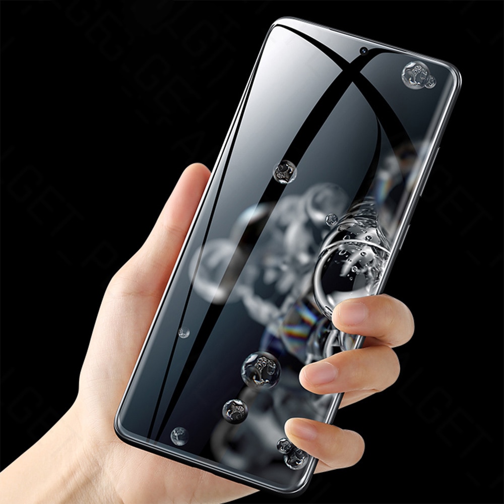 Folie Impact Flex compatibila cu Samsung Galaxy S24 Ultra, Polimer  siliconic de 300 microni, Instalare fara lichid in 4 pasi, NanoLiq  Technology, Compatibila cu senzorul de amprenta si cu orice husa 